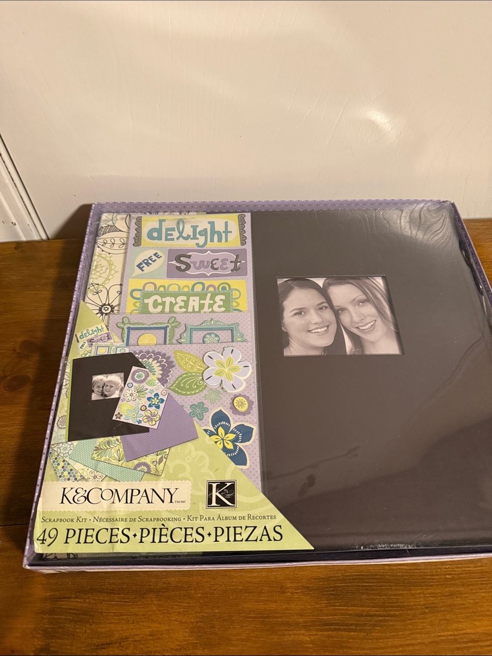 Purple Scrapbook Album with Window Cover